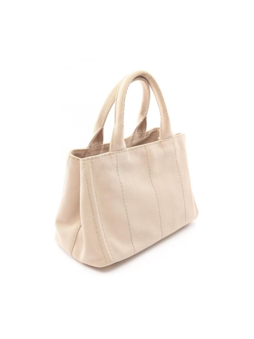 Prada Tote Canapa 2-Way Beige Canvas - Picture 2 of 10